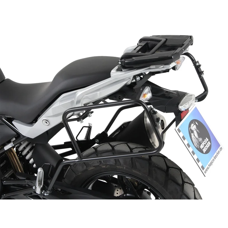 BMW G310GS Carrier - Sidecases - Quick Release (Black) - Black / 2020-