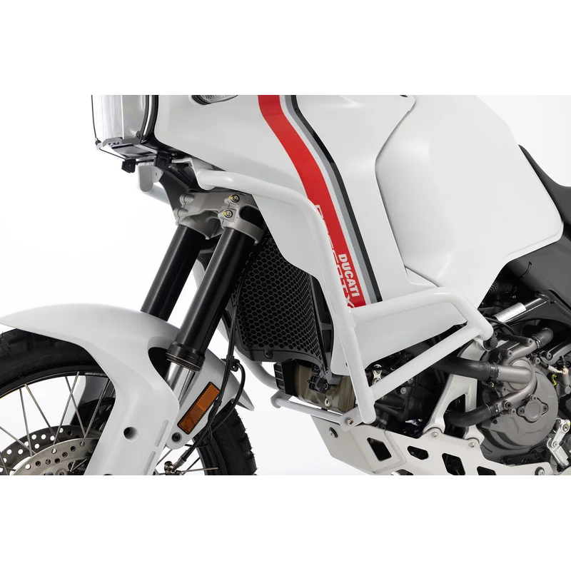 Ducati Desert X Protection - Tank Guard (White) - Fits Standard Protection Plate ( Not with Off road)