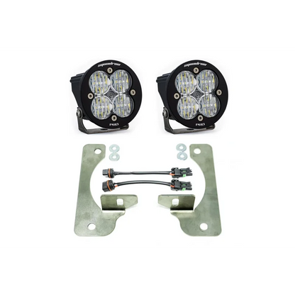 Jeep Wrangler Light Kit -Squadron-R Pro Pods - OE Metal Bumper (Not plastic) / Wide Cornering / Clear