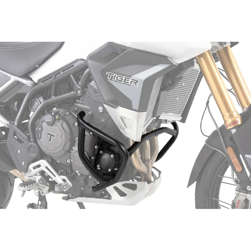 Triumph Tiger 850 & 900 Protection - Guard Engine - White / Steel