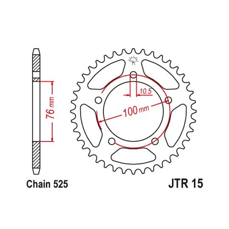 Sprockets Rear (JTR15 - 42T)