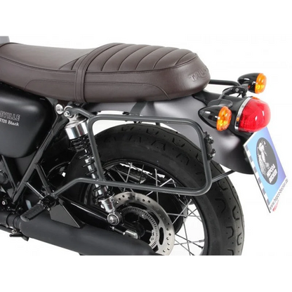 Triumph Bonneville T100 Sidecases Carrier - Permanently Fixed - Chrome