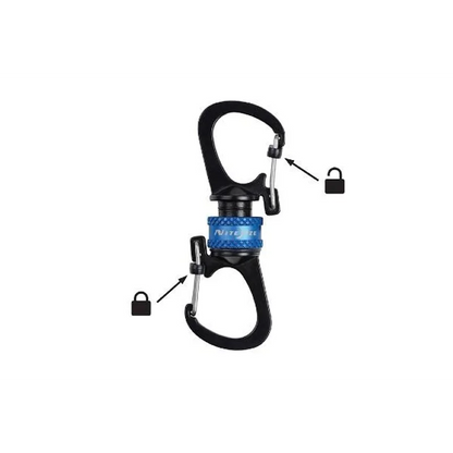 Key holder with Sildelock + 360 Magnetic Locking - Blue