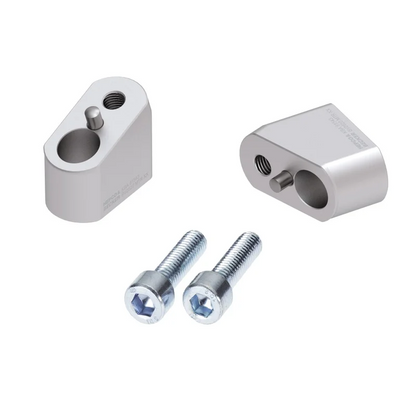 HANDLEBAR RISER - 30mm UP & 20mm BACK (BV2520-30-20-SL) - Silver