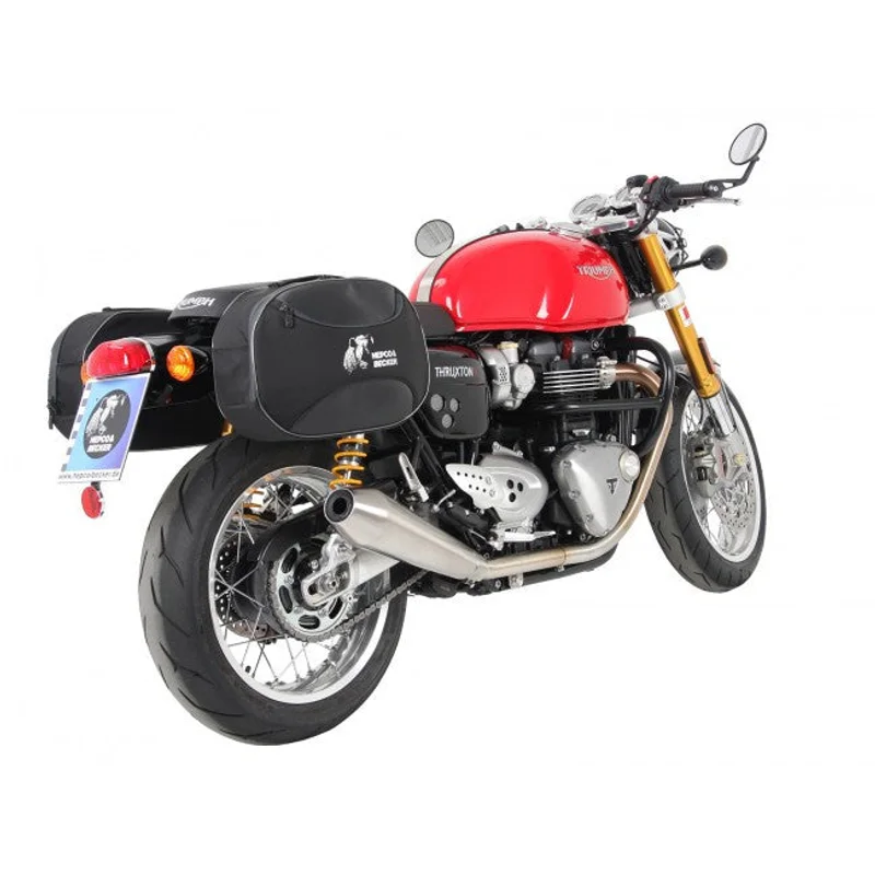Triumph Thruxton 1200 Sidecases Carrier - C-Bow - Chrome