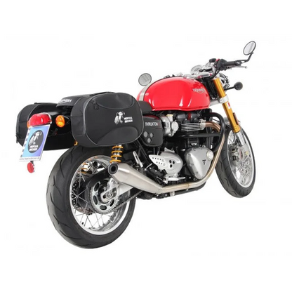 Triumph Thruxton 1200 Sidecases Carrier - C-Bow - Chrome