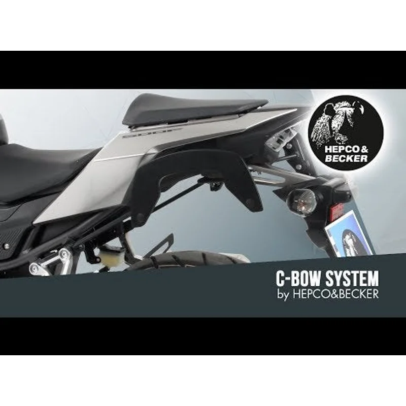 TRIUMPH Twin 900 Series - Sidecases Carrier - C-Bow - Black