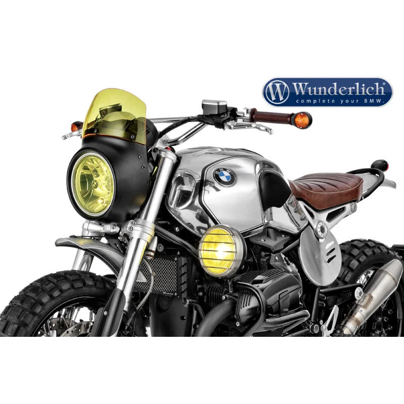 BMW R NineT Screens - Vintage Screen (H:120mm) - Smoked Grey