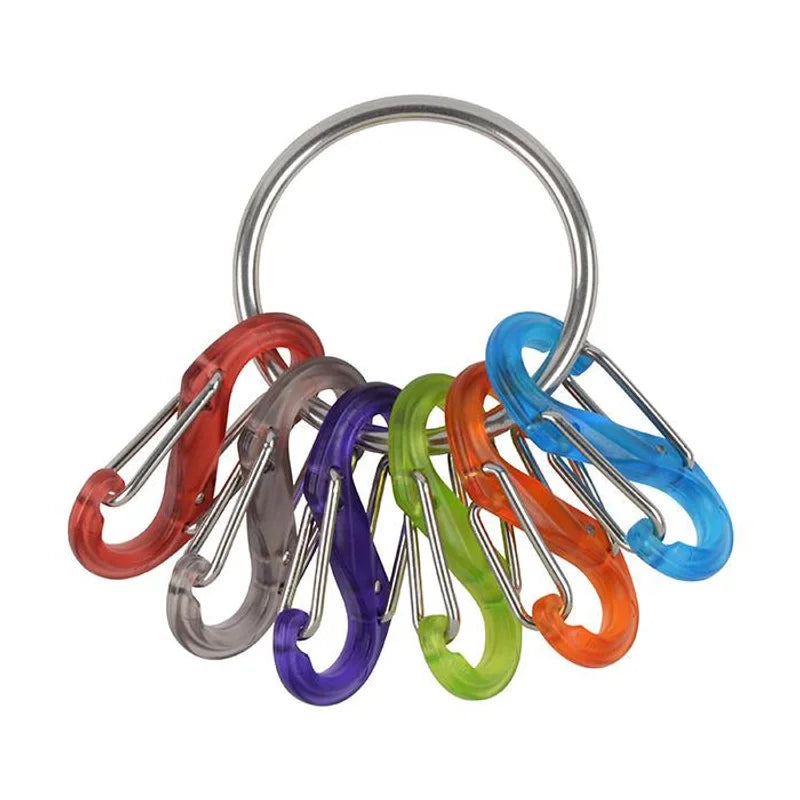 KEYRING BIG LOCKER WITH S-BINERS - Plastic