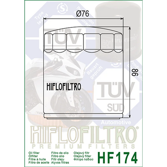 Oil Filter 174 - Hiflo
