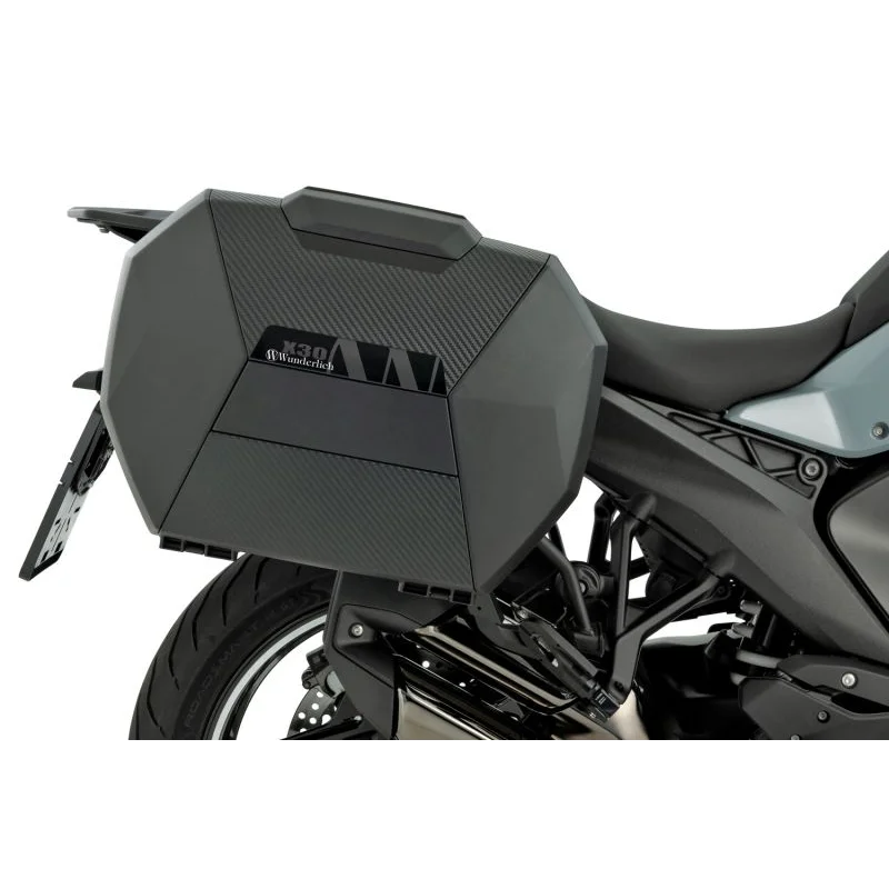 BMW R 1300 R Luggage - Sidecases Set X-CASE X30 with BMW luggage mounts - Carbon Optic