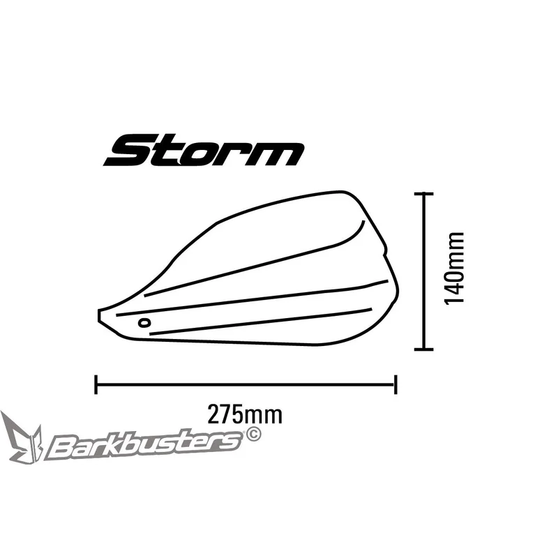 Deflectors - Storm by Barkbusters - Black