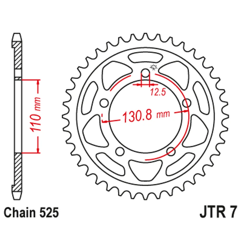 Sprockets Rear (7 - 45T) - JT