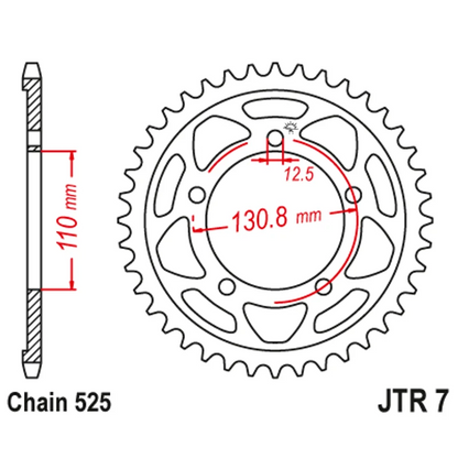 Sprockets Rear (7 - 45T) - JT