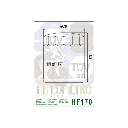 Oil Filter 170 - Hiflo (Chrome)