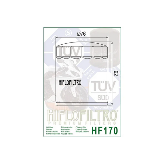 Oil Filter 170 - Hiflo (Chrome)