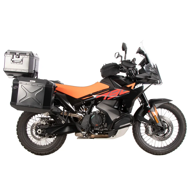 KTM 790 Adventure Topcase carrier - Alu Rack combination with original rear rack