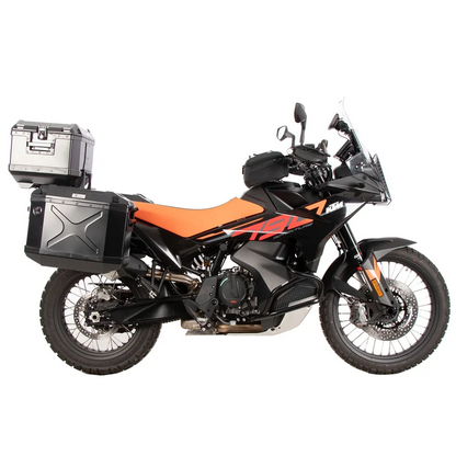 KTM 790 Adventure Topcase carrier - Alu Rack combination with original rear rack