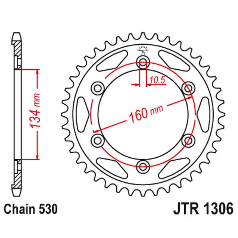 Sprockets Rear (1306 - 42T) - JT