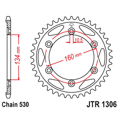 Sprockets Rear (1306 - 42T) - JT
