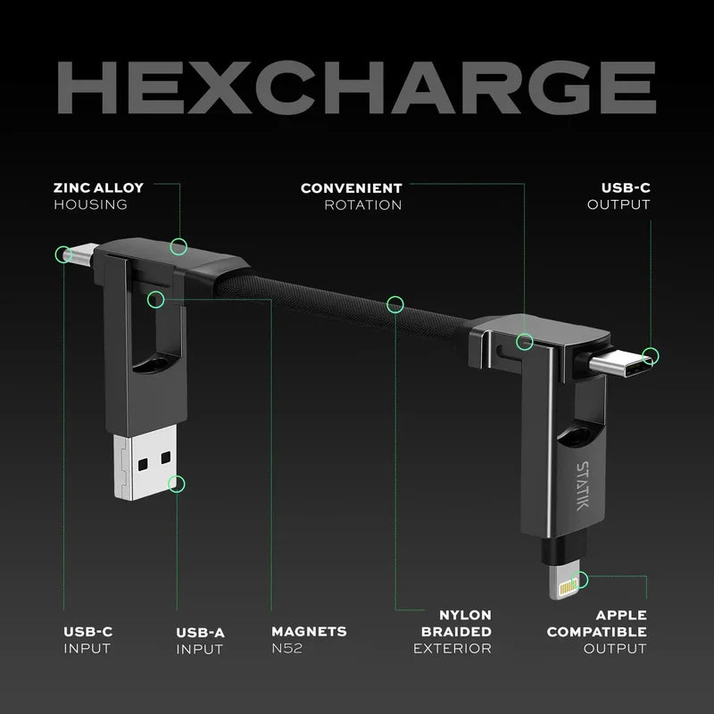 Statik® Hex Charge Cable