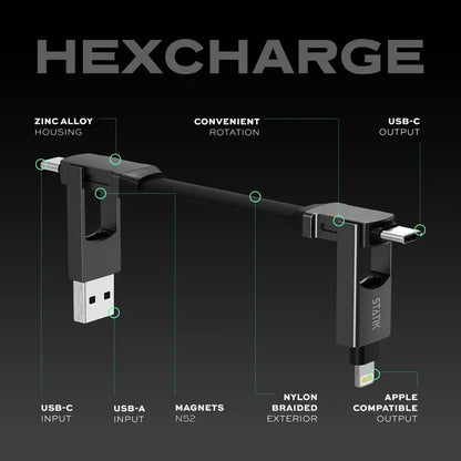 Statik® Hex Charge Cable