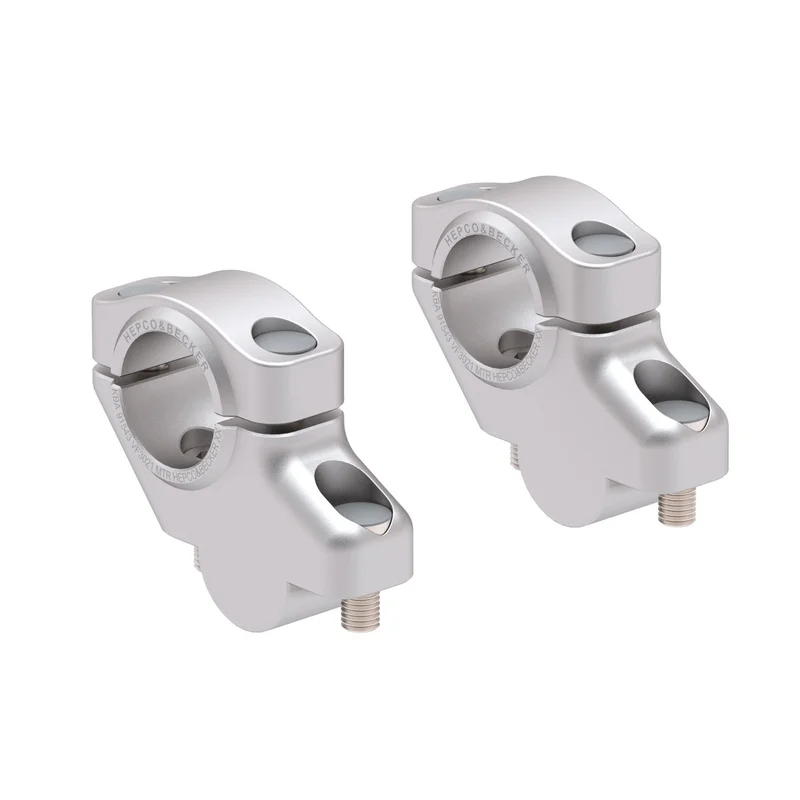 HANDLEBAR RISER - 30mm UP & 21mm PULL (4240-VF3021) - Silver
