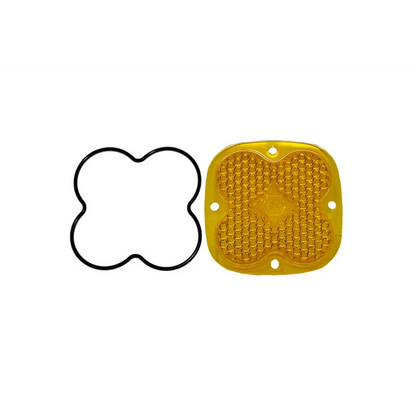 Replacement Lens - Baja Designs SQUADRON Series - Work/Scene / Factory Amber