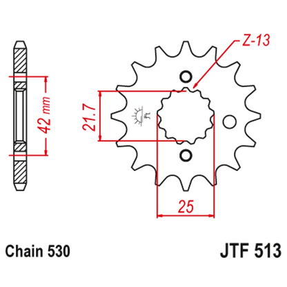 Sprockets Front (513 - 16T) - JT
