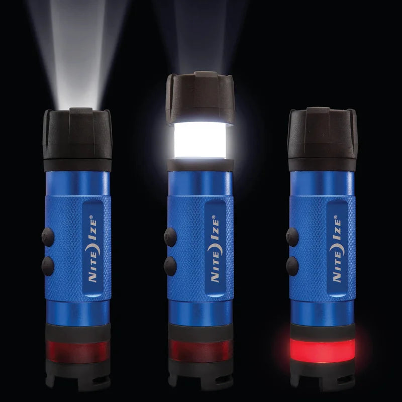 RADIANT 3-IN-1 LED MINI FLASHLIGHT - Black