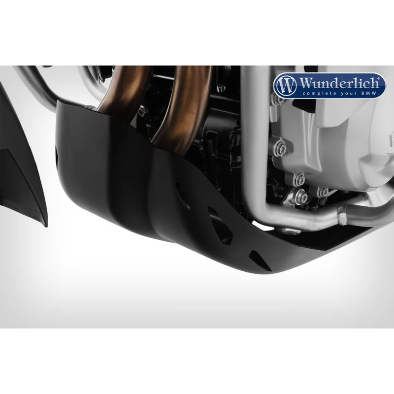 BMW F Series Protection - SKID PLATE (Euro 4) - With original Engine protection plate / Black / Euro 4