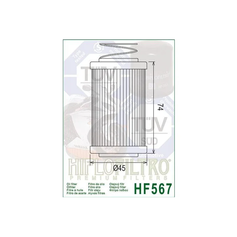 Oil Filter 567 - Hiflo - Standard