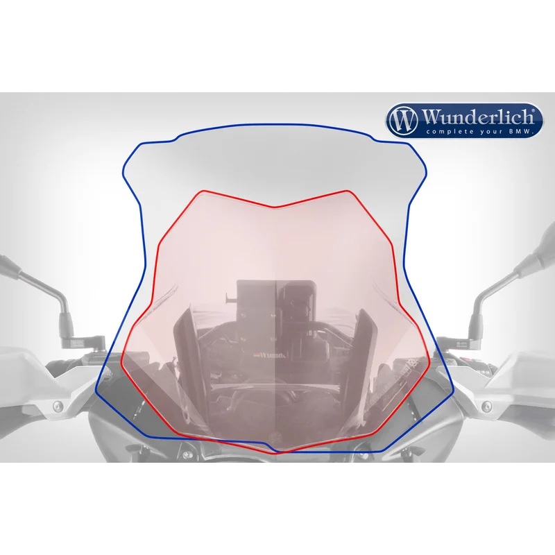 BMW Series GS Screen - Windscreen Marathon (H: 524 mm) - Smoked Grey / No - Can be brought seperately
