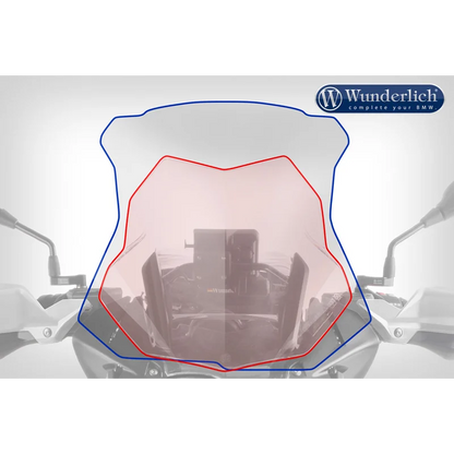 BMW Series GS Screen - Windscreen Marathon (H: 524 mm) - Smoked Grey / No - Can be brought seperately