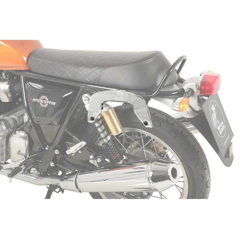 Royal Enfield Interceptor Carrier Sidecases - C-Bow - Chrome