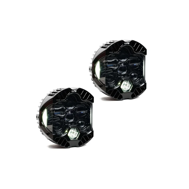 DOT LP6 LED HEADLIGHT REPLACEMENT PAIR - UNIVERSAL - White