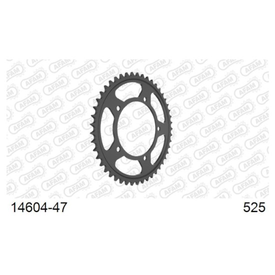 Afam 14604-47 Rear Sprocket - 47 Teeth