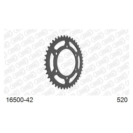 Afam 16500-42 Rear Sprocket - 42 Teeth