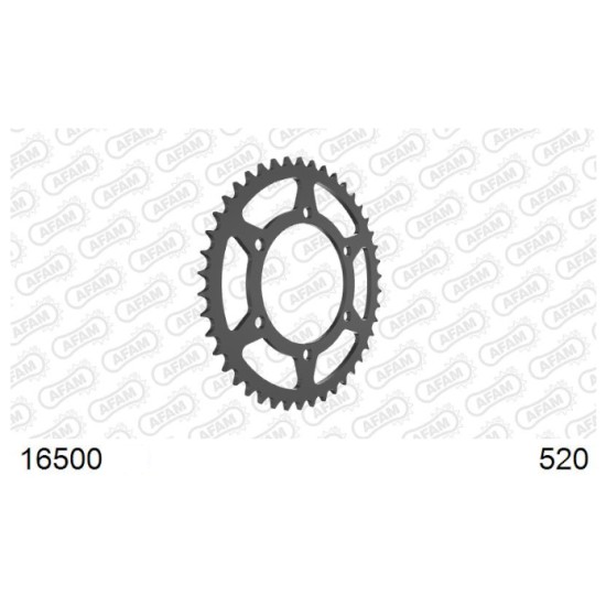 Afam 16500-46 Rear Sprocket - 46 Teeth