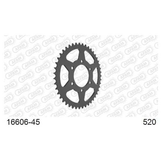 Afam 16606-45 Rear Sprocket - 45 Teeth