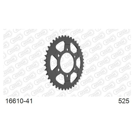 Afam 16610-41 Rear Sprocket - 41 Teeth