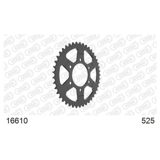 Afam 16610-44 Rear Sprocket - 44 Teeth