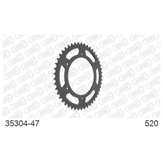 Afam 35304-47 Rear Sprocket - 47 Teeth