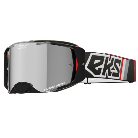 EKS Brand Lucid Goggle Black - Silver Mirror Lens