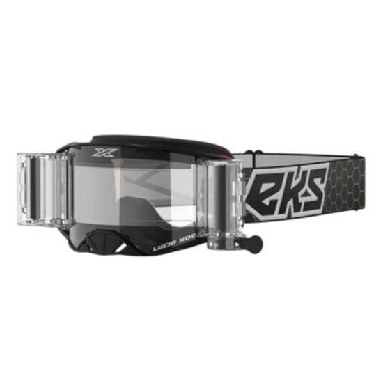 EKS Brand Lucid Goggle Race Pack Black/White - Zip Off