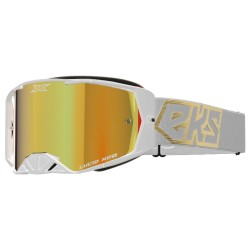 EKS Brand Lucid Goggle White Gold - Gold Mirror Lens