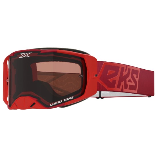 EKS Brand Lucid Goggle Red - Auburn Afterburner Lens