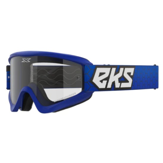 EKS Brand GOX Flat-Out Clear Goggle - Royal Blue