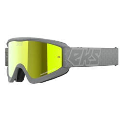 EKS Brand GOX Flat-Out Mirror Goggle - Grey/Gold Mirror Lens