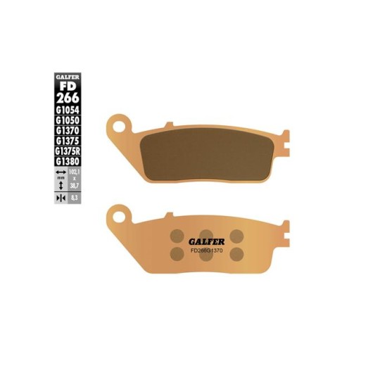 Galfer FD266G1370 Sintered Brake Pads